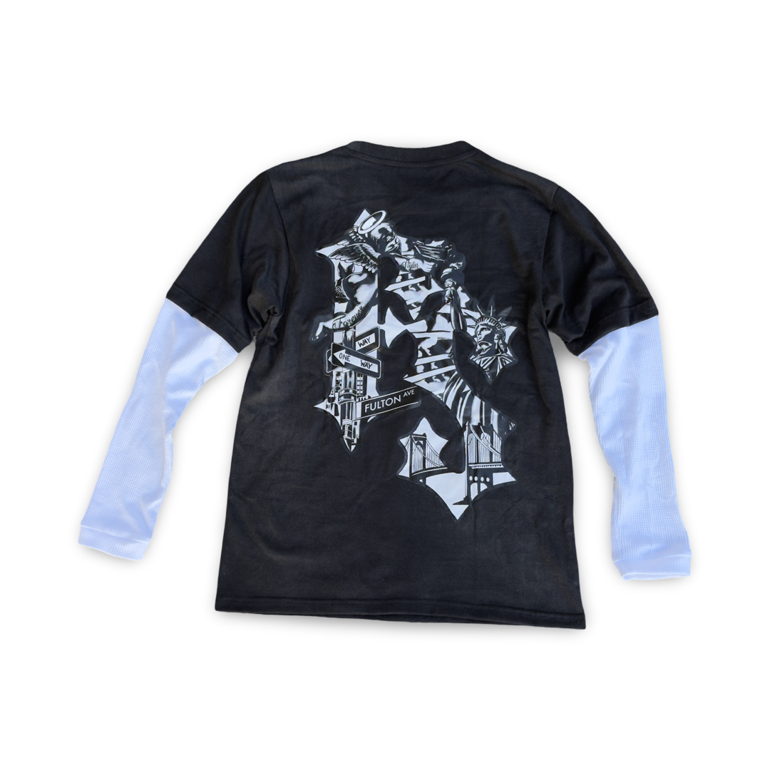 “FS” Vintage Wash Long Sleeve Thermal