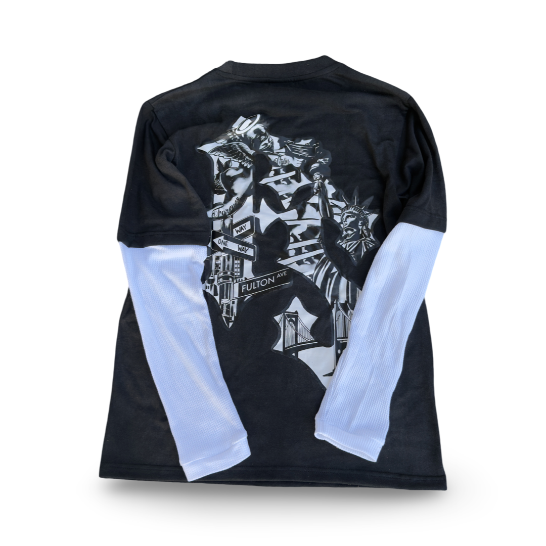 “FS” Vintage Wash Long Sleeve Thermal